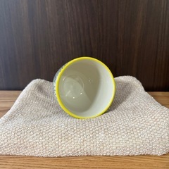 【海外雑貨】※値下げしました※ひまわり柄の湯呑みカップ2個セットの画像