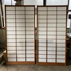 破れ無し、障子戸 建具 2枚セット