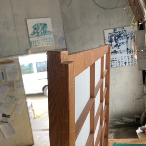 破れ無し、障子戸 建具 2枚セット