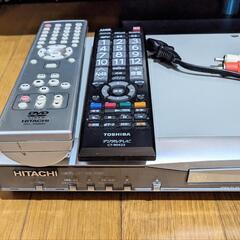 東芝29㌅液晶テレビ　日立DVDプレーヤーの画像