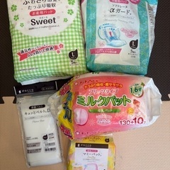 産褥パッド、産褥ショーツ、骨盤ベルト、母乳パット等