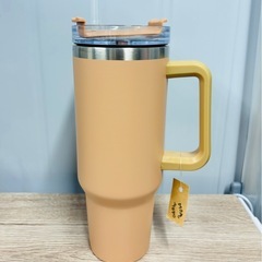 【新品】タンブラー 蓋付き ストロー付き ステンレス 真空断熱 ...