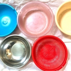 無料　5点セット　ざる　ボウル　洗面器