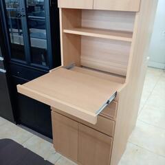 リユースのサカイ太田店　値下げしました。★ジモティ割あり★  レンジ台 ナチュラル H180×D47×W61 クリーニング済み OJ9455の画像