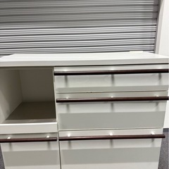 フランフラン　キッチンボード　レンジボード　食器棚　カウンター　...
