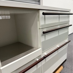 フランフラン　キッチンボード　レンジボード　食器棚　カウンター　ホワイト フランフランキッチンボードレンジボード食器棚カウンターホワイト