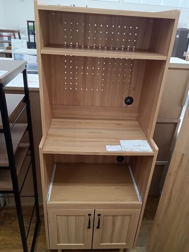 ☆ジモティ割あり☆ 松田家具 レンジボード H202×D48×W118