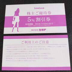 セキド株主優待券の画像