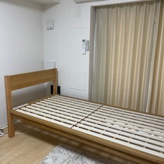 無印良品　 木製シングルベッド