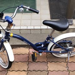 子供用自転車（かご付）の画像
