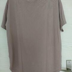 マタニティ　授乳Tシャツ　くすみピンク　Ｌの画像