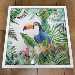オオム　3D ハワイアン　アートパネル　正方形　絵画　インテリア...