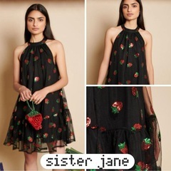 Sister Jane 草莓チュールワンピース（Sサイズ）