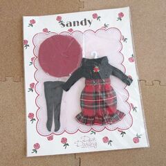 sandy ローズワンピースセット レッドスカート 22cmドー...
