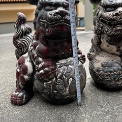 レトロ　獅子　置物の画像
