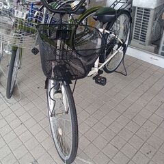 ★ジモティ割あり★  自転車 およそ26インチ ホワイト クリー...