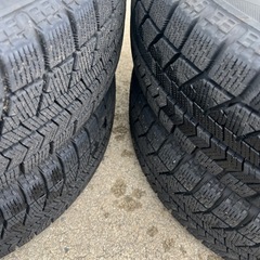 スタッドレスタイヤ155/65R14　ホイールセット　ブリヂストンVRXの画像