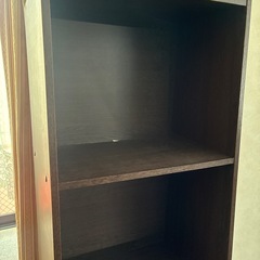 五段　カラーボックス　ブラウン　書棚の画像