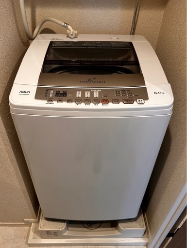 アクア VW800D 縦型洗濯機　8キロ洗濯機　2015年製