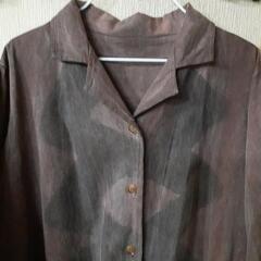 ミセス服③ハンドメイド 染物 ジャケットの画像