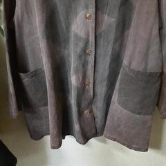 ミセス服③ハンドメイド 染物 ジャケットの画像