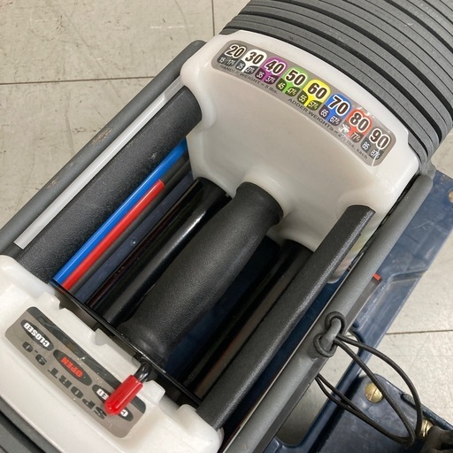可変式ダンベル　約40kg2個セット　※剥がれ、キズあり。