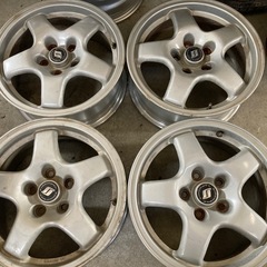 日産純正 スカイラインR32純正アルミホイール 4本 16×6....