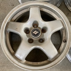 日産純正 スカイラインR32純正アルミホイール 4本 16×6.5J 5H 114.3PCD+40 4本 流用可の画像