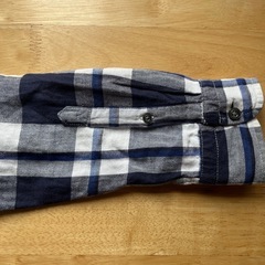 【GAP】ブルーチェックシャツ　xsの画像