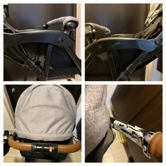 アップリカベビーカー　マジカルエアー クッション AC  グレーの画像