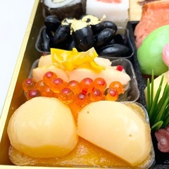 実物大の食品サンプル おせち料理 リアルの画像