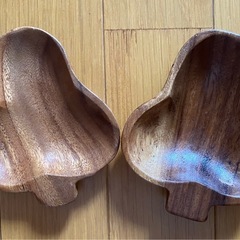 木製皿ウッドトレー5枚セットの画像