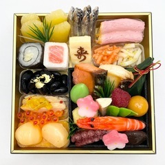 実物大の食品サンプル おせち料理 リアル