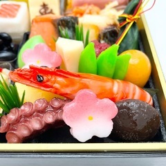 実物大の食品サンプル おせち料理 リアルの画像