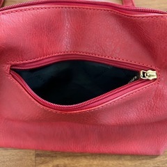 D.KELLY レザー ショルダー バッグ レッド の画像