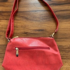 D.KELLY レザー ショルダー バッグ レッド の画像