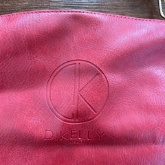 D.KELLY レザー ショルダー バッグ レッド の画像