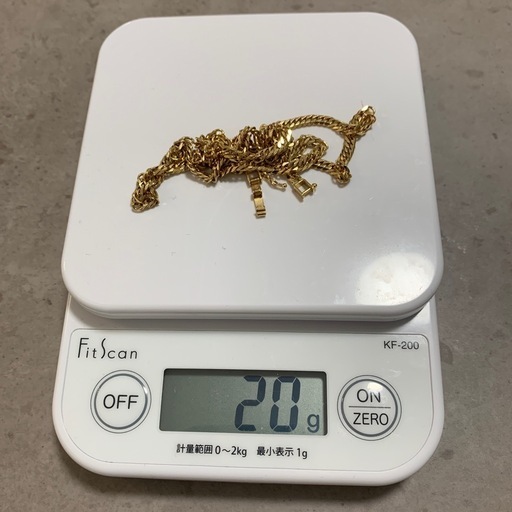 k18喜平ネックレス　６面ダブル　50センチ　20g