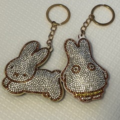 【まとめ売り】おばけミッフィー&うさぎ　キーホルダーセット