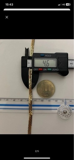k18  喜平ブレスレット 6面ダブルカット12g