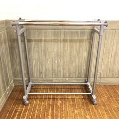 stp-3209　ダブルハンガーラック　キャスター付き　ダブルハ...