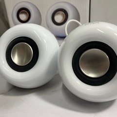 ☆値下げ☆O2505-718 SANWA マルチメディアスピーカー MM-SPSIWH ※パソコンで試聴確認済み 中古の画像