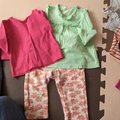 80サイズ　女の子洋服セット　BRANSHES　無印　ユニクロなどの画像
