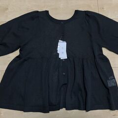 タグ付　GLOBAL WORK  シアーペプラムカーディガン  