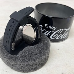 【中古品】コカコーラ シリコーンウォッチ メタリック 腕時計の画像