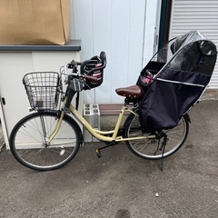 26インチ　自転車　子供用イス付