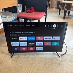 K2505-514 TCL 液晶カラーテレビ　2020年製　型名32S515 キズ汚れ有り　通電済み　リモコン付き