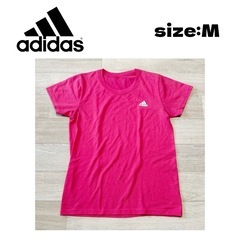 adidas アディダス　Tシャツ　ピンク　レディース　M グンゼ