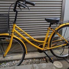 中古自転車　26インチ　黄色