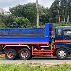 【J-0046】いすゞ　ギガ　CXZ52K8　大型　ダンプ　平成19年式　最大積載量8400kg　極東開発　自動コボレーン　メッキパーツ　車検付 茨城県の画像
